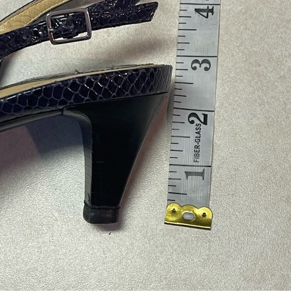 Cole Haan 7B Black Slingback Open Toe heel shoes - Picture 8 of 9